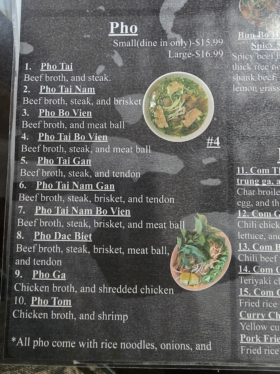 Pho Van Menu - Image 1